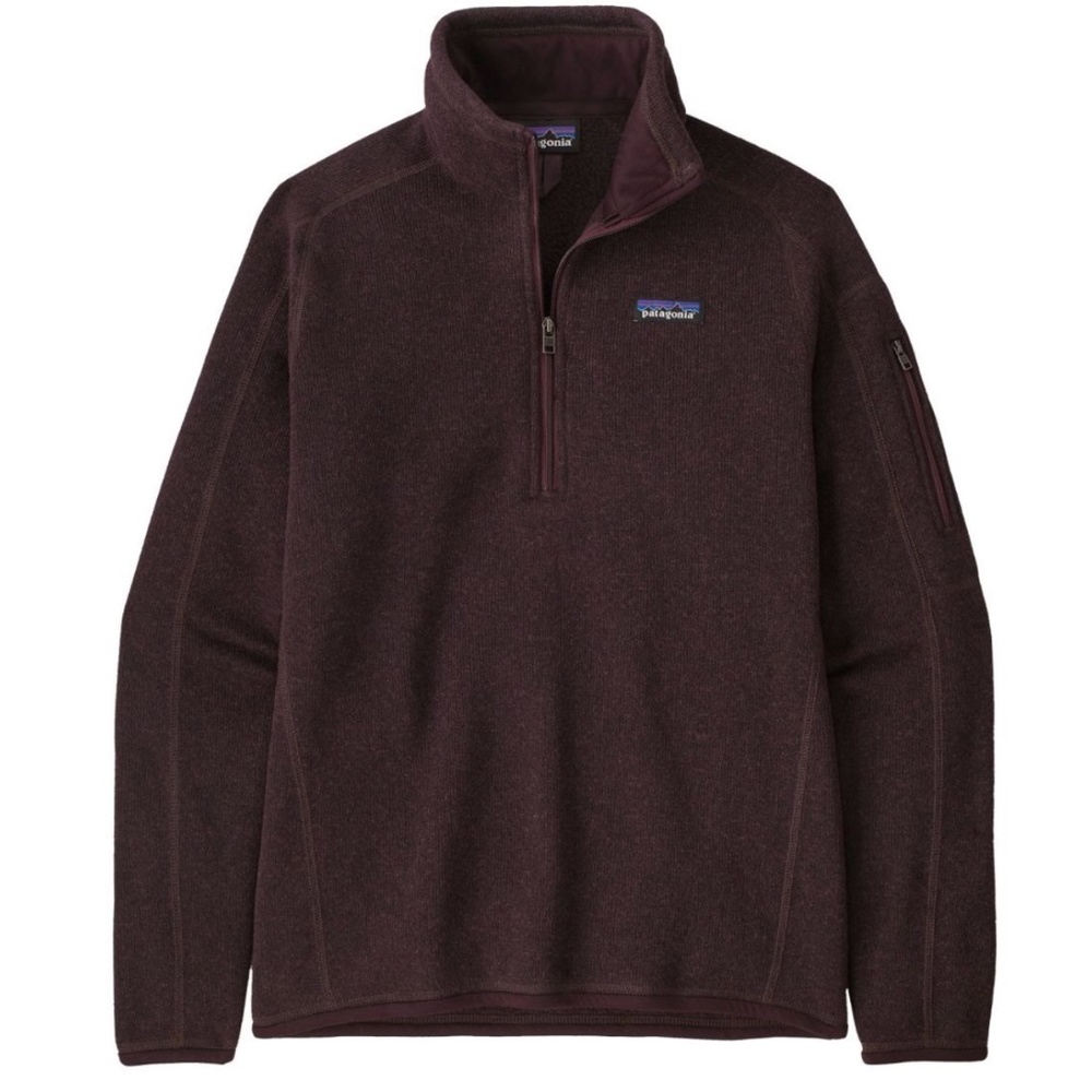 Patagonia Women's Better Sweater 1/4 Zip Pullover - Medium - Obsidian Plum NWT